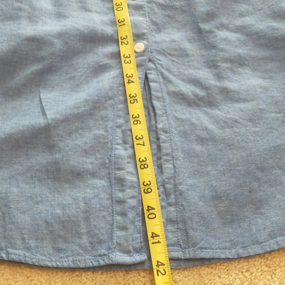 H&M Linen-Blend Shirt Dress Size XS - Picture 8 of 9